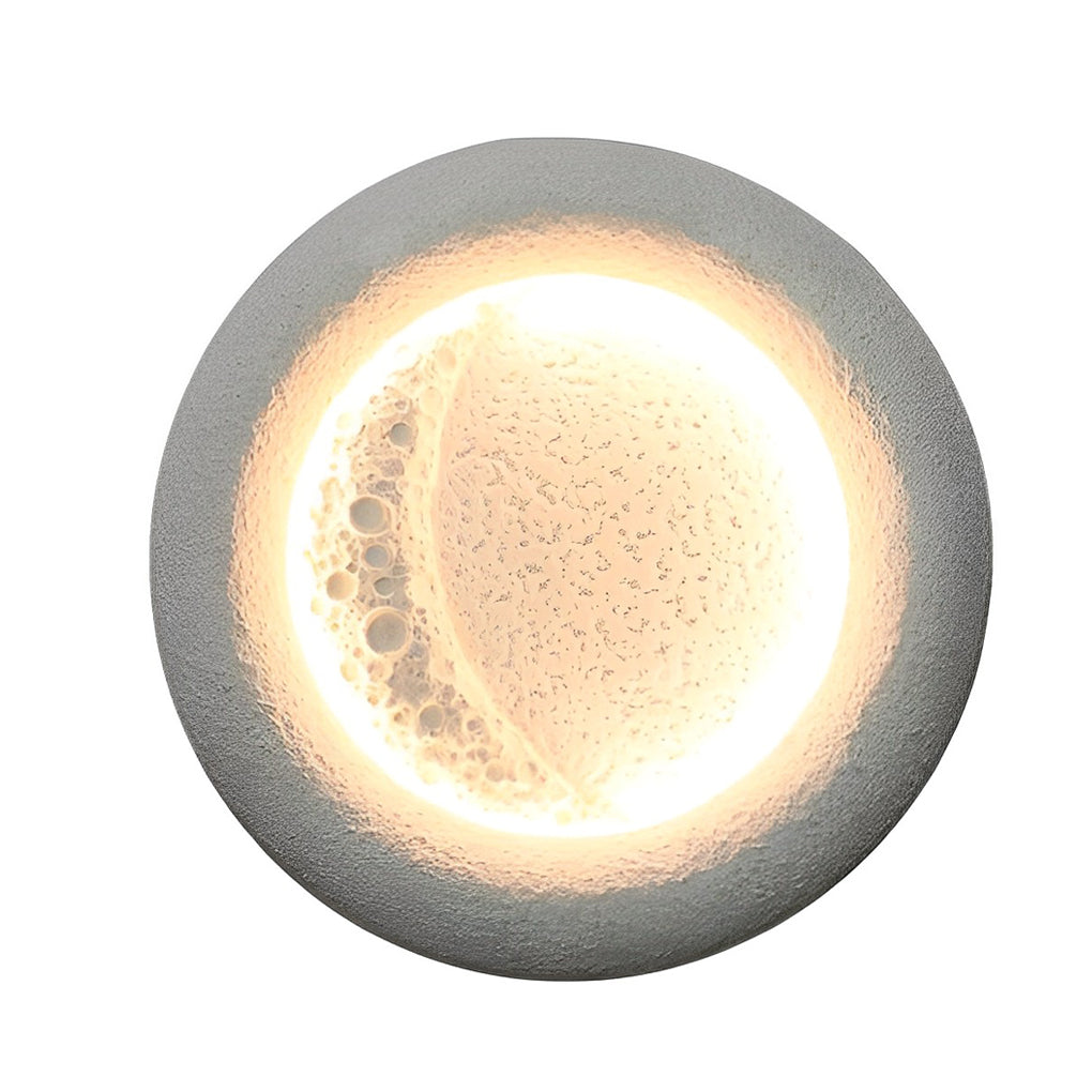 Creative Moon Shaped Waterproof LED 10W Modern Outdoor Wall Lamp