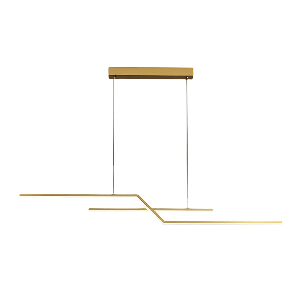 Minimalist Creative Linear LED Three-Step Dimming Modern Chandelier