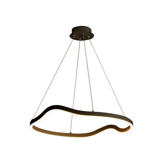 Irregular Ring LED Three Step Dimming Minimalist Chandelier Pendant Light
