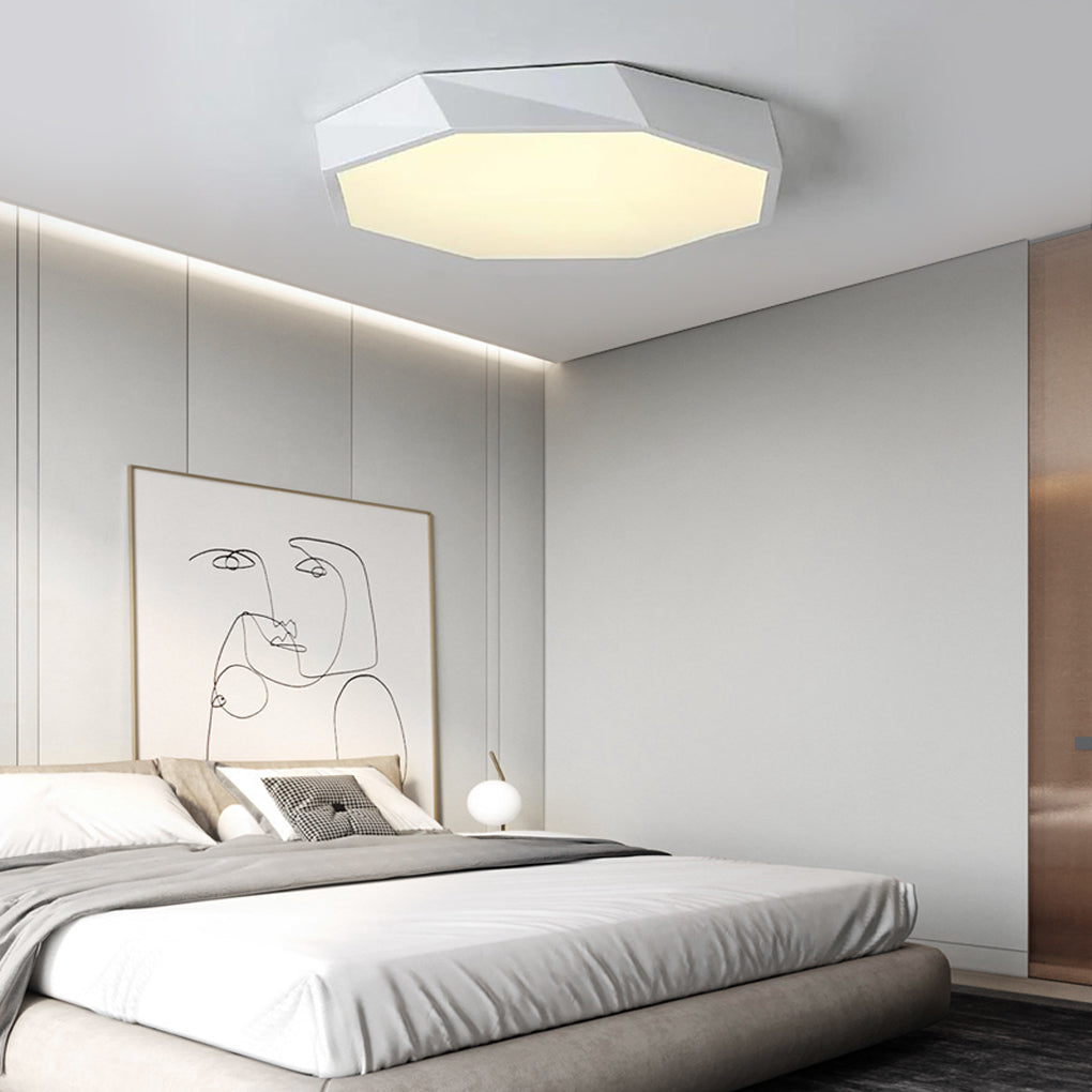 Geometric Design LED Modern Flush Mount Ceiling Light