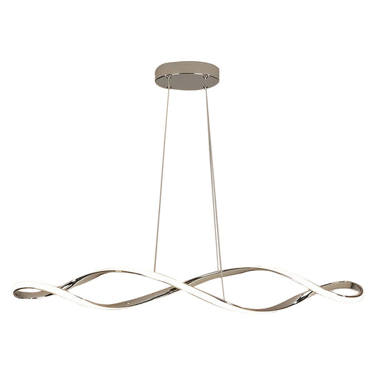 Creative Waves Stepless Dimming LED Electroplated Modern Pendant Light