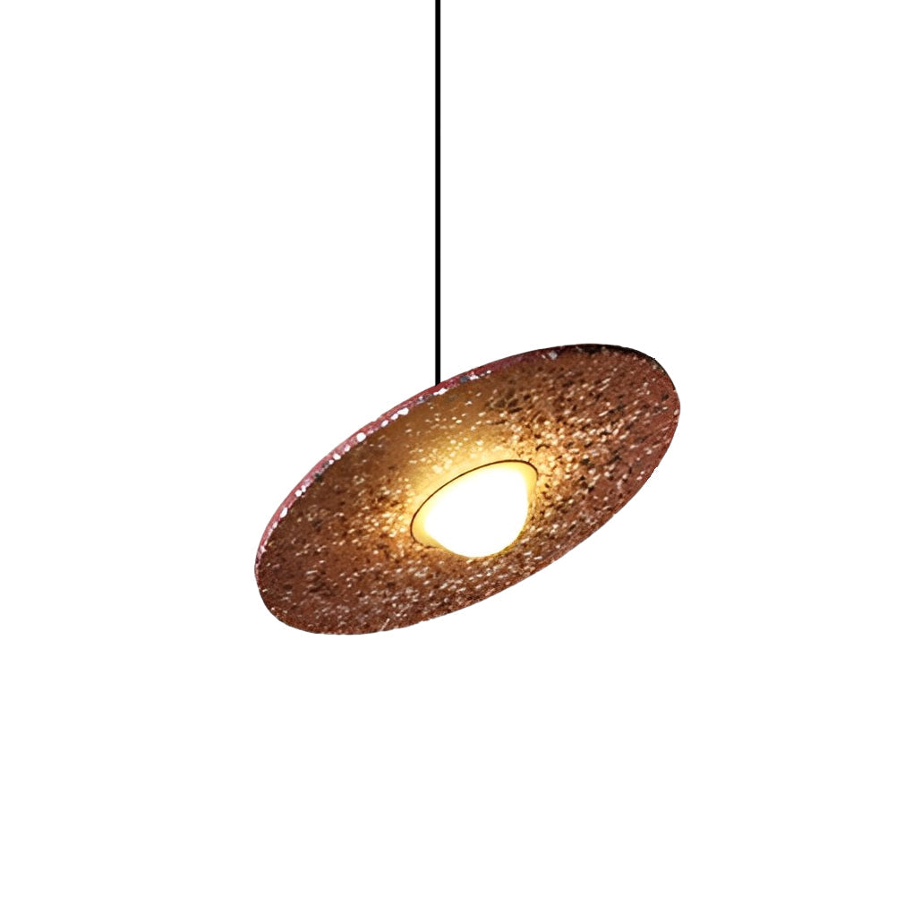 Round Terrazzo Planets Glass Creative LED Nordic Pendant Light