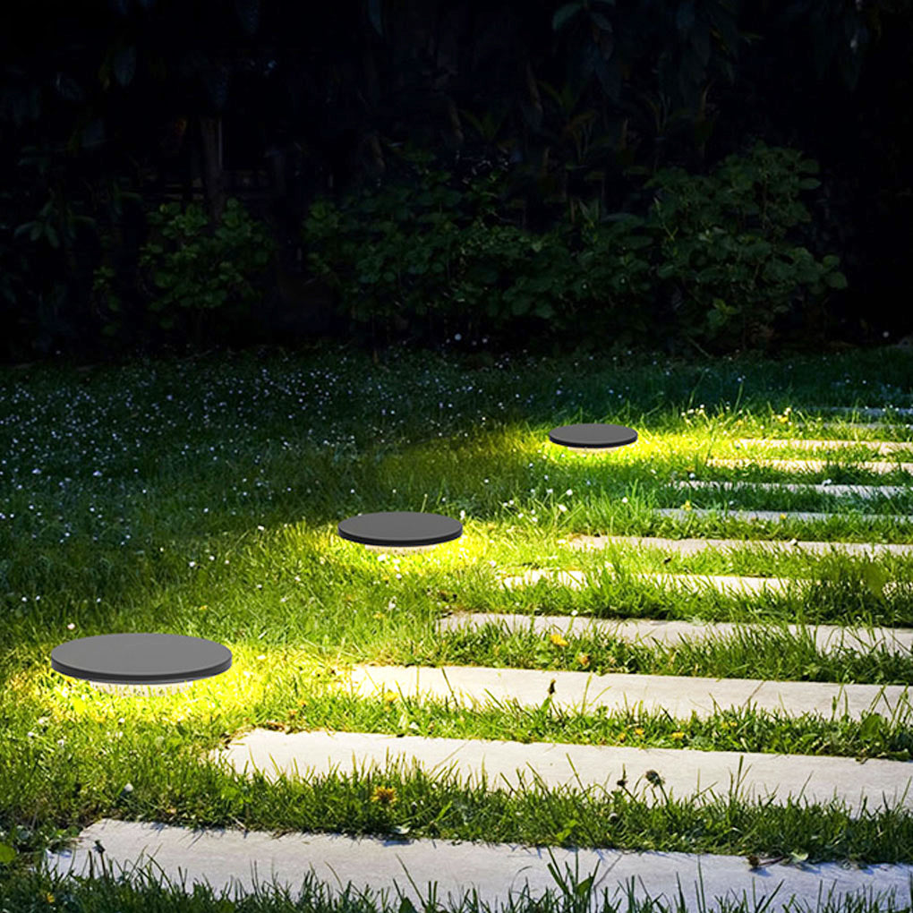 Halo Bottom Emitting LED Ground Solar Lights Durable & Elegant for Outdoors