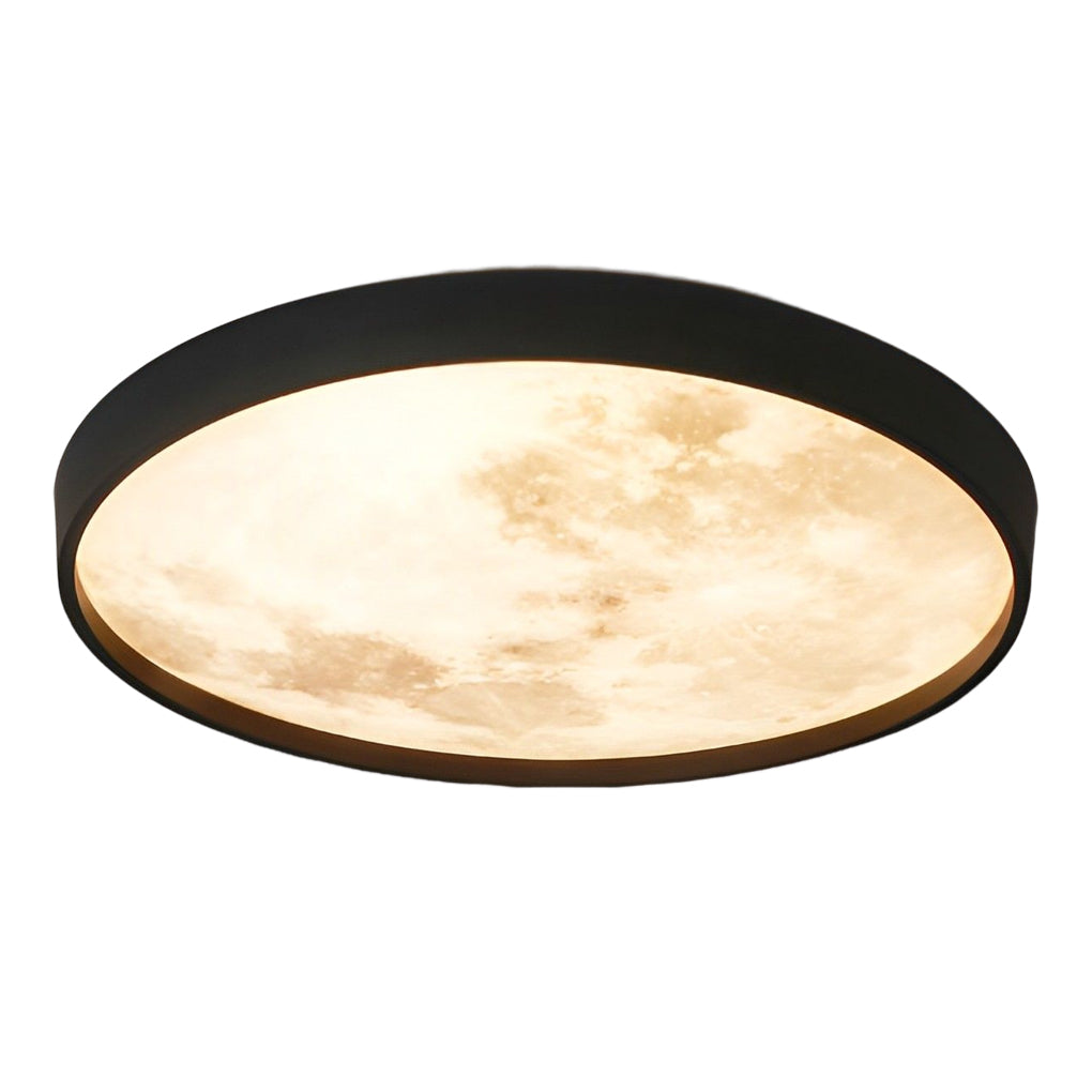 Creative Moon 3-Step Dimming LED Modern Flush Mount Ceiling Light