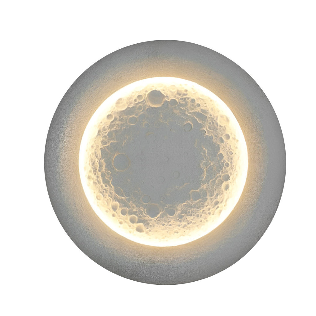 Moon Crater Design LED Outdoor Waterproof Wall Lamp