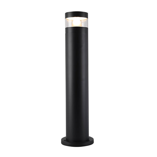 Cylindrical Creative Waterproof LED Black Modern Outdoor Pathway Bollard Lights