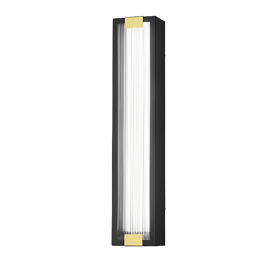Rectangular LED Waterproof Black Porch Light Modern Outdoor Wall Sconce