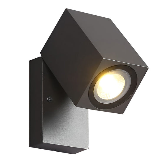 Square Adjustable Motion Sensor LED Wall Lamp Indoor Outdoor Sconce