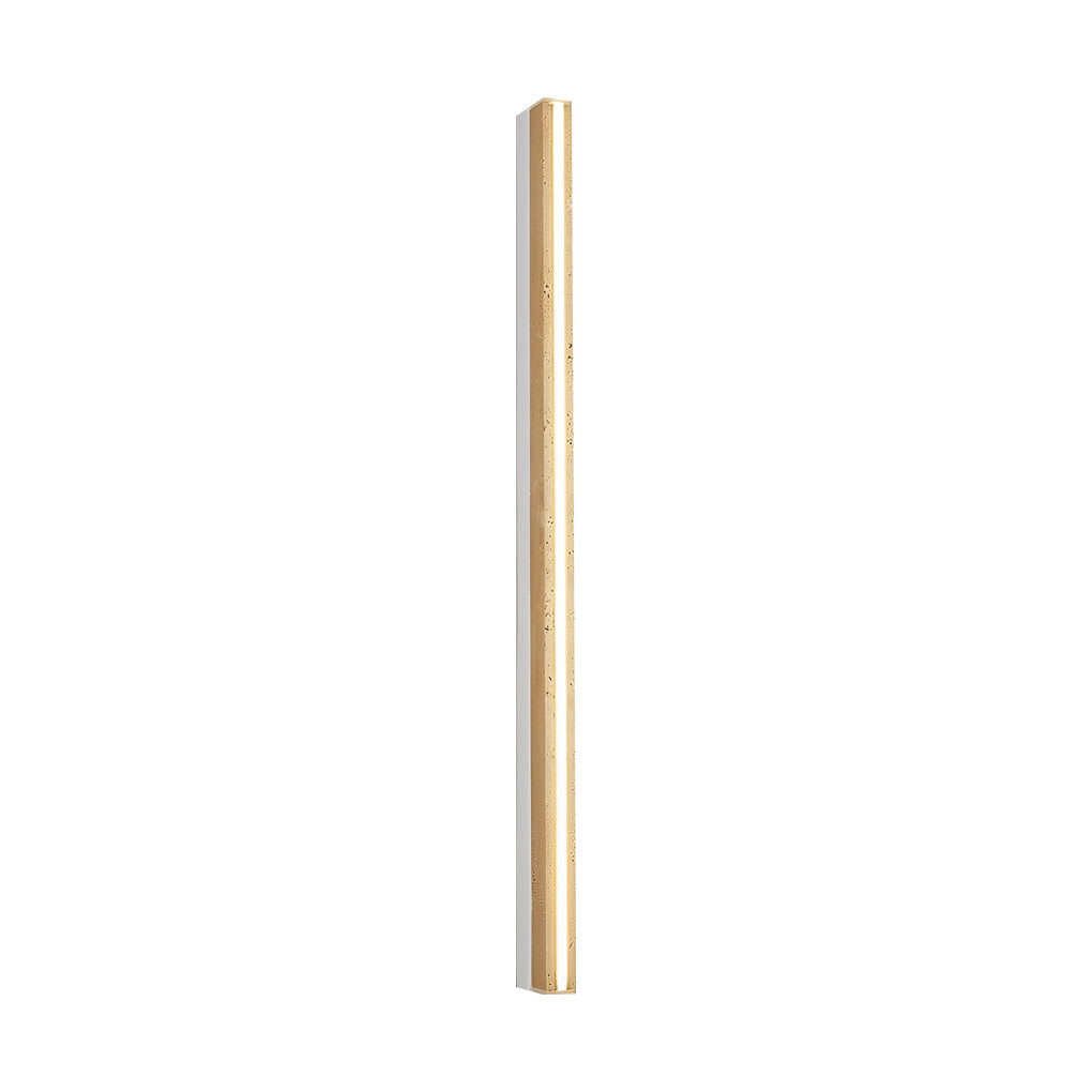 Strip Yellow Travertine LED Japanese-Style Wall Lamp
