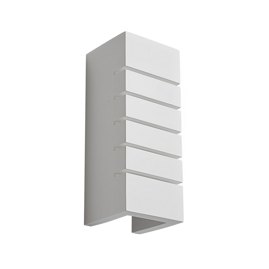 Rectangular Gypsum Glass Up and Down LED Wall Lamp