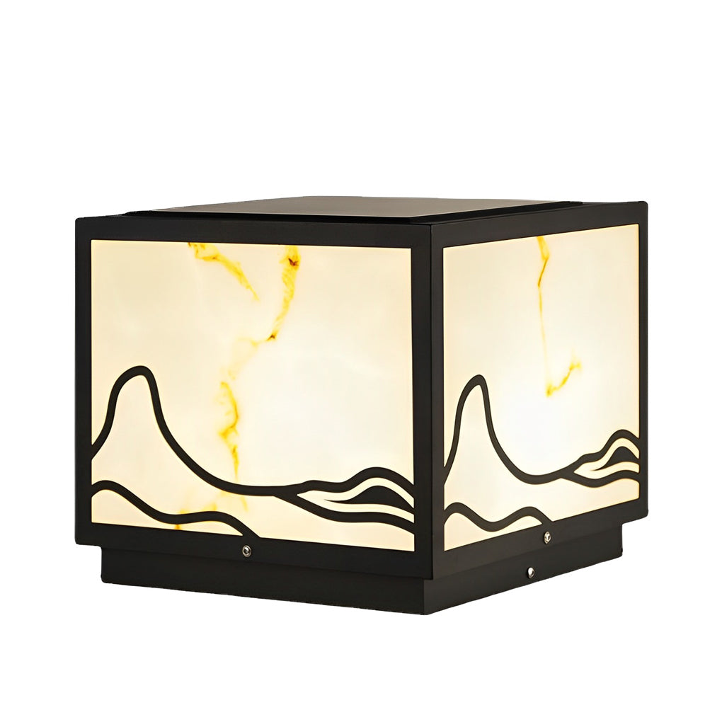 Waterproof LED Mountain Scenery Intelligent Solar Post Caps Lights