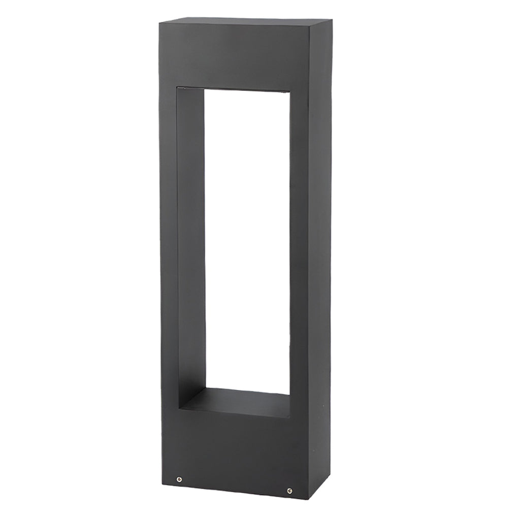 Rectangular Frame Slim LED Lawn Light Sleek and Durable Outdoor Illumination
