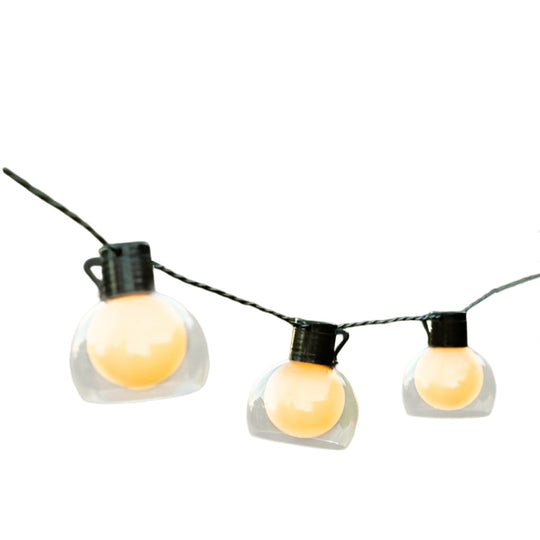 Battery Operated USB Solar 40 Lights LED Bulbs Outdoor String Lights