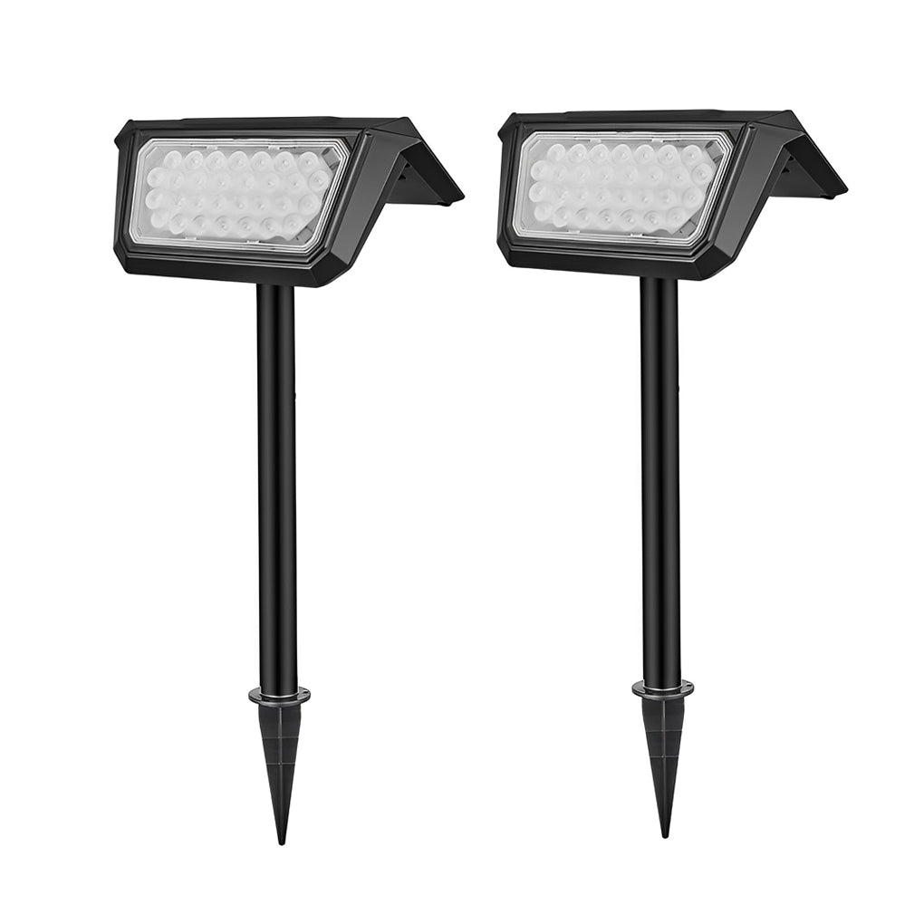 2PCS Waterproof LED Solar Outdoor Lawn Lamps