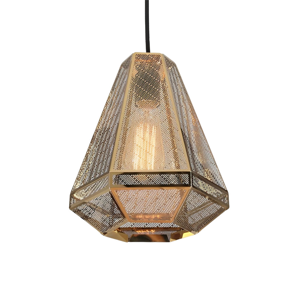 Electroplated Stainless Steel Creative Geometric Nordic Pendant Light