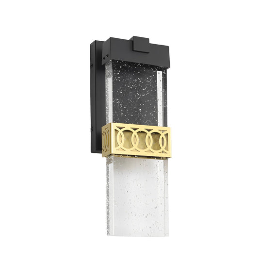 Bubbles Crystal LED Waterproof Black Modern Outdoor Wall Lights