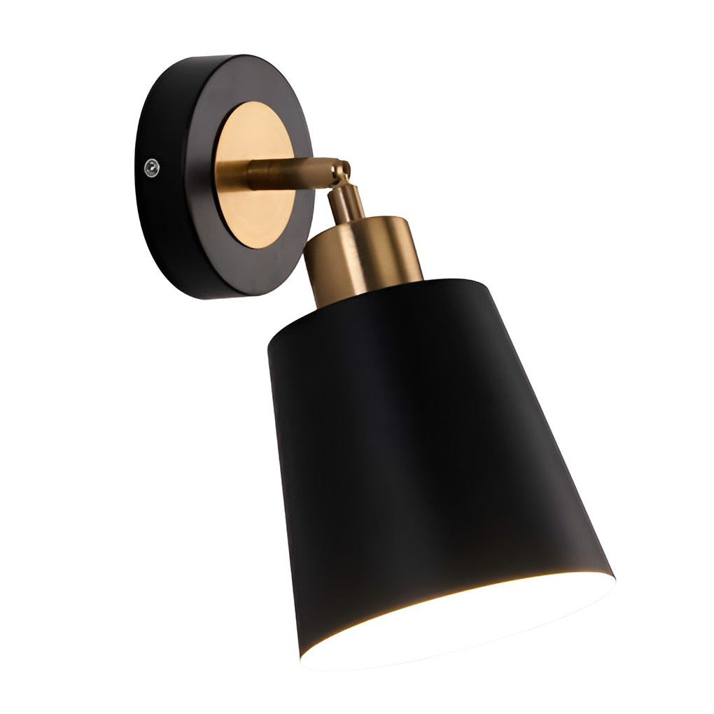 LED 3 Step Dimming Black Nordic Adjustable Wall Sconce Light