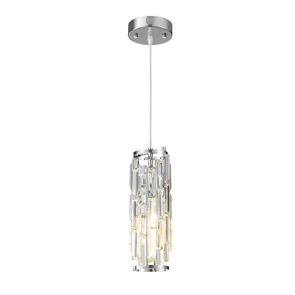 Creative Iron Crystal Glass Industrial Style Pendant Light