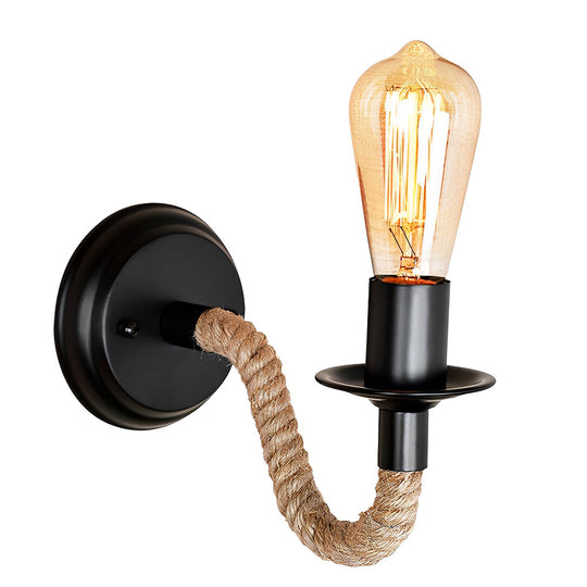 Creative Iron Rope Retro Industrial Wall Lamp