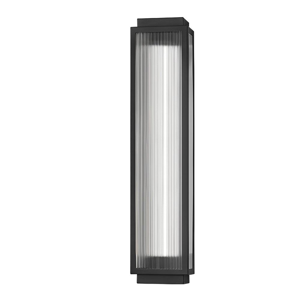 Rectangular Strip Light Rectangular Strip Waterproof LED Black Modern Outdoor Wall Lights ...