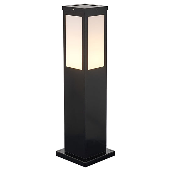 Remote Controlled Industrial Solar Bollard Lights Waterproof and Square Outdoor Lighting