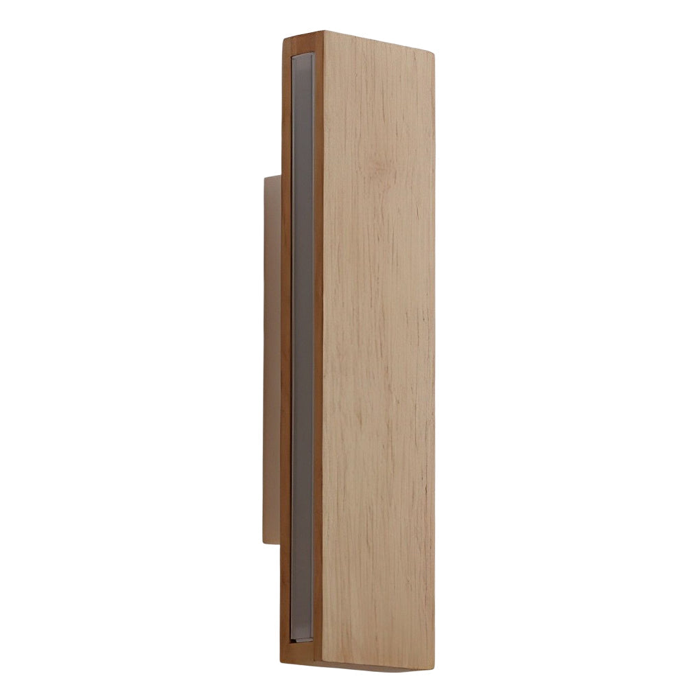 Rotatable Rectangular Wood LED Wall Lamp