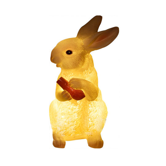 Resin and Fiberglass Rabbit Garden Lights Modern Waterproof Outdoor Lighting