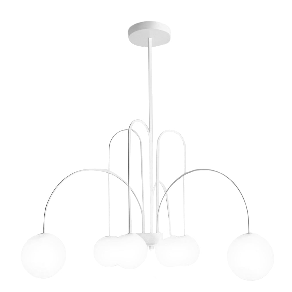 6/8 Lights Iron Glass Creative Nordic Chandelier Ceiling Light
