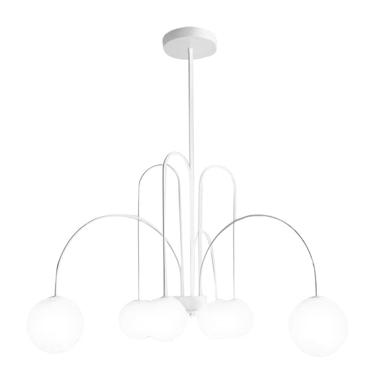 6/8 Lights Iron Glass Creative Nordic Chandelier Ceiling Light