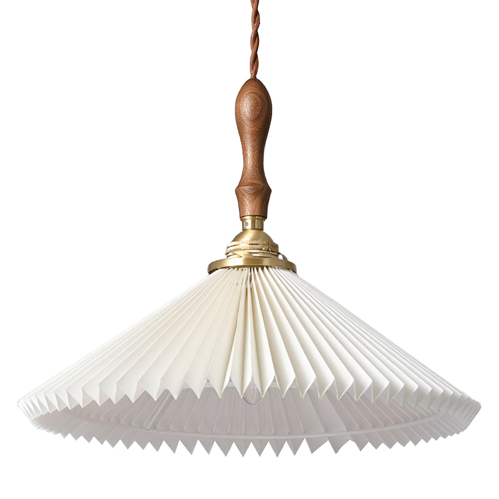 Classic Pleated Nordic LED Pendant and Wall Lamp