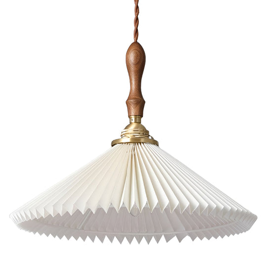 Classic Pleated Nordic LED Pendant and Wall Lamp