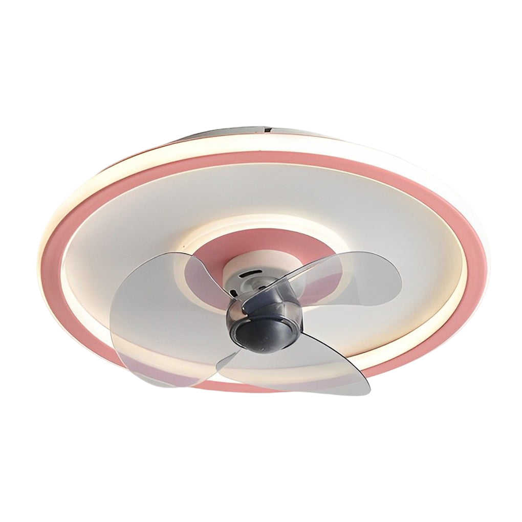 Smart 360° Rotating Dimmable LED Ceiling Fan with Invisible Blades