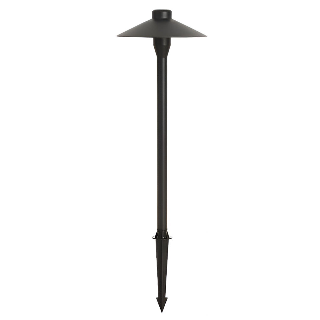 Modern Mushroom-Shaped LED Outdoor Path Light Black Finish