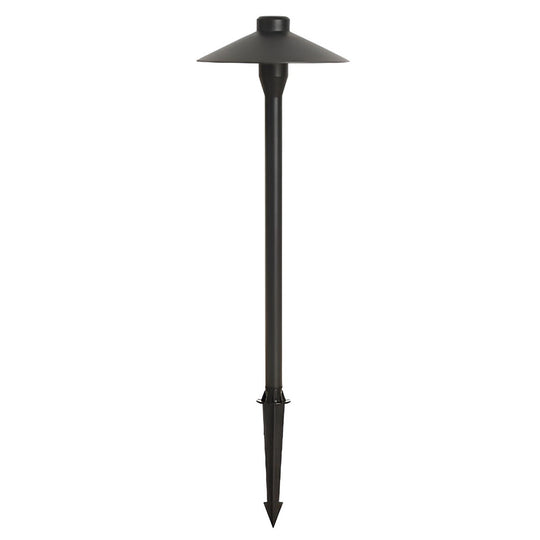 Modern Mushroom-Shaped LED Outdoor Path Light Black Finish