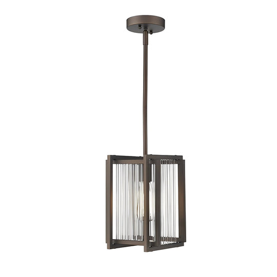 Square Iron Frame Retro Industrial Style Chandelier Dining Light