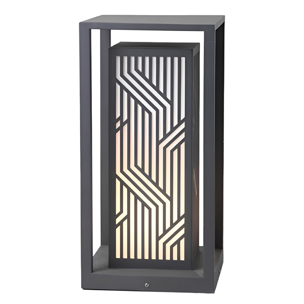 Gray Retro LED Outdoor Waterproof Pathway Lantern