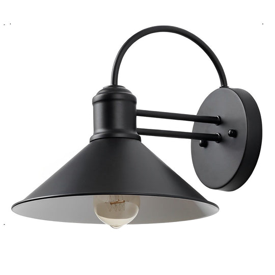 Retro Conical Iron Industrial Outdoor Wall Lamp