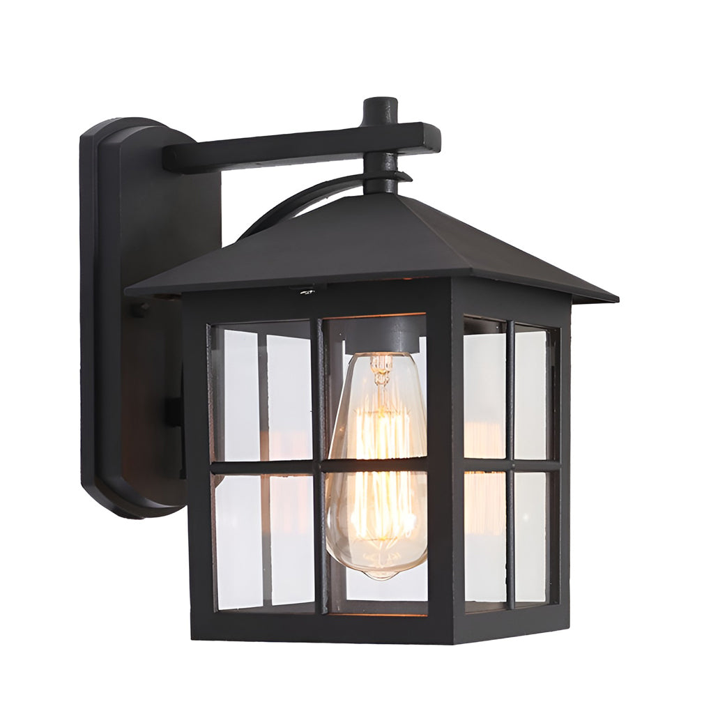 Antique Lantern-Shaped Outdoor Wall Sconce