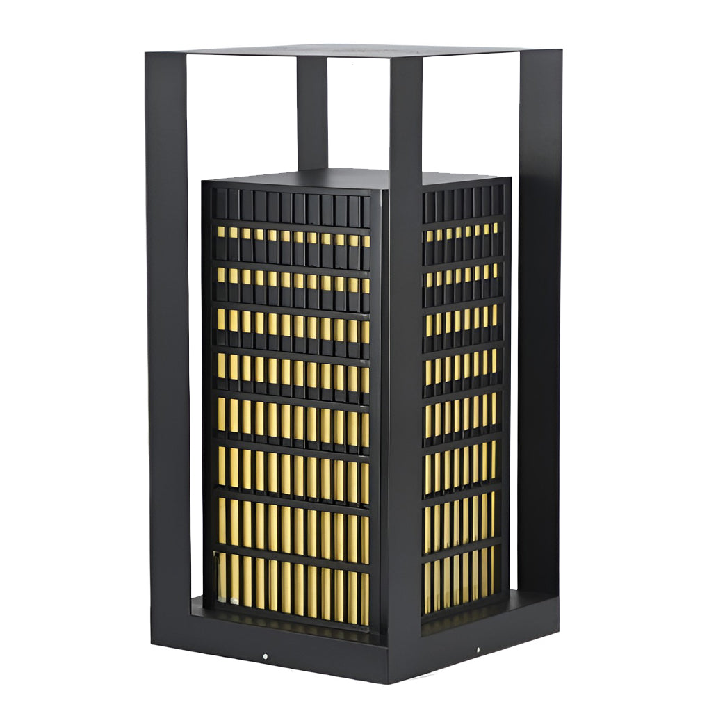 Black Industrial LED Outdoor Pathway Lantern