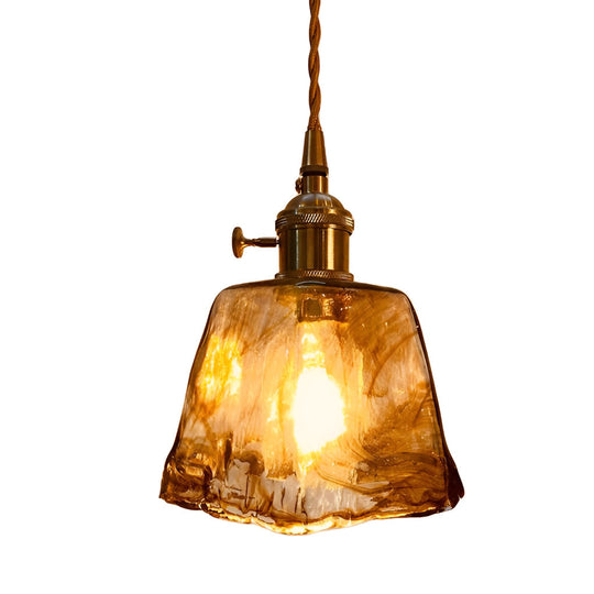 Creative Electroplated Metal Glass LED Nordic Island Light Hanging Lamp