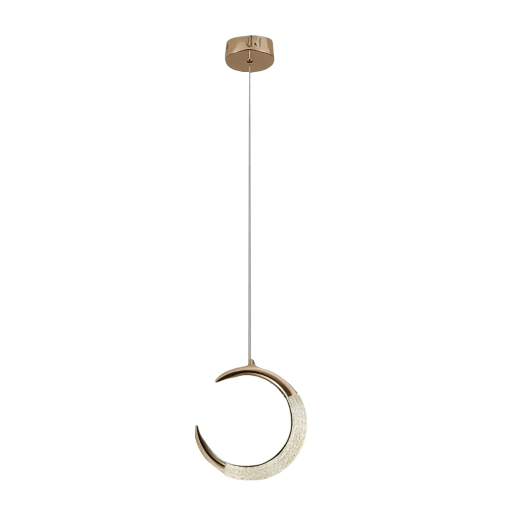 Moon Rings LED Electroplated Nordic Pendant Light