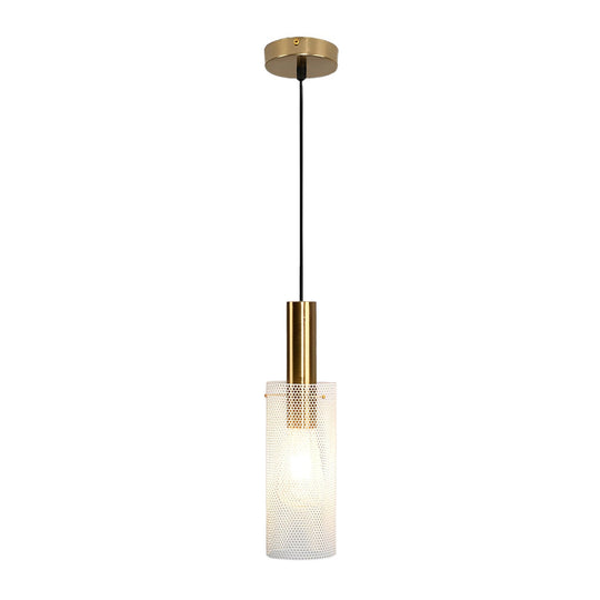 Cylindrical Minimalist Iron Grid Creative Modern Pendant Lighting