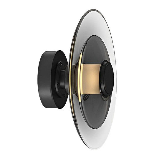 Double Layered Glass Round Nordic LED Wall Lamp