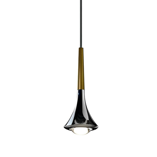 Water Drop – 1-Light Metal LED Nordic Staircase Pendant Light