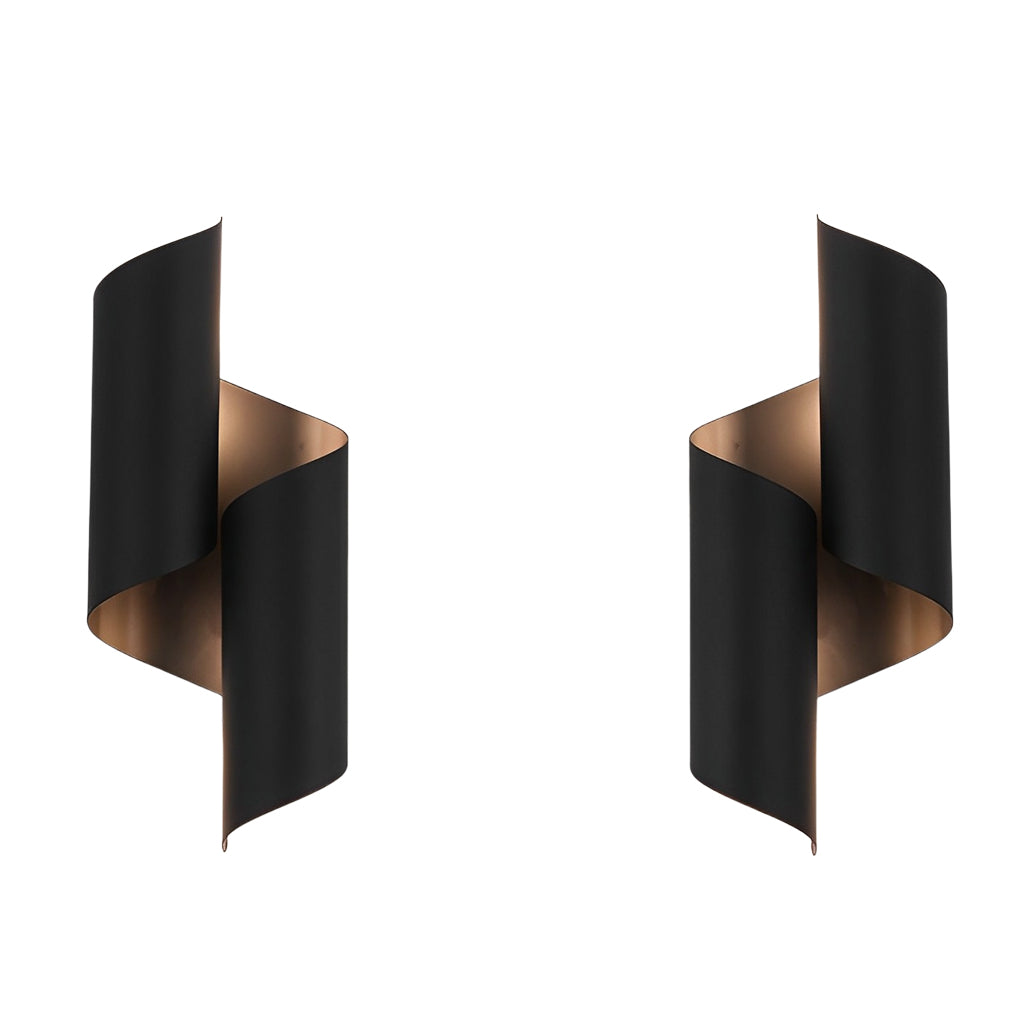 2pcs Symmetrical Up and Down Modern Wall Lamp