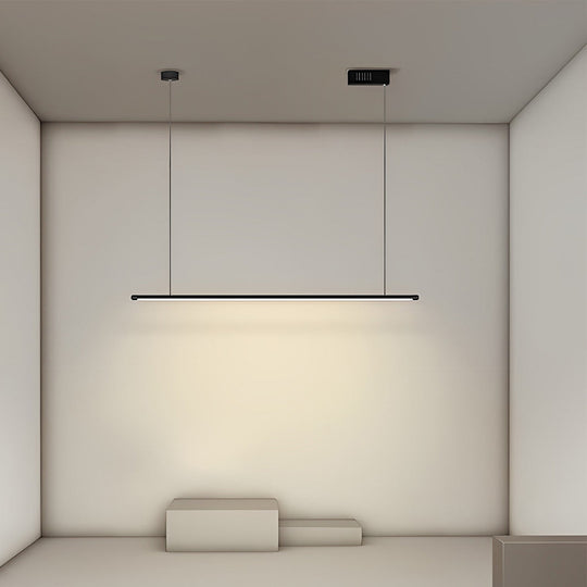 16" Geometric Adjustable Black LED Pendant Light