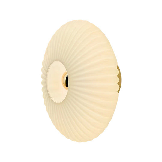 Round Striped Glass LED Post-Modern Wall Light Fixture