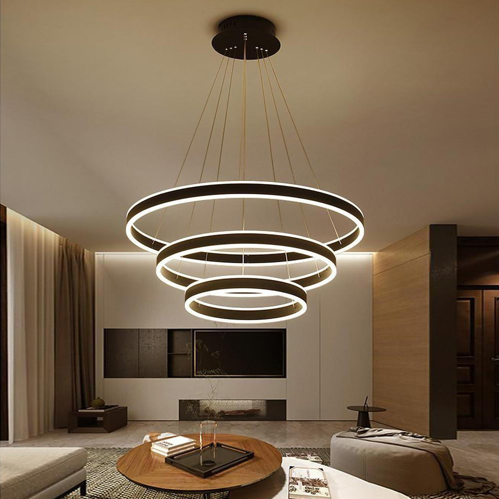 3 Circles Interweaved LED Modern Pendant Chandelier