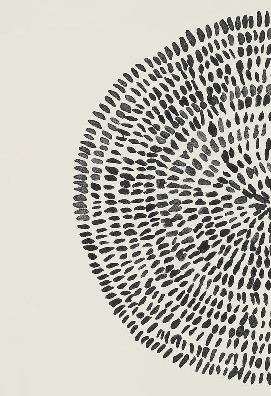 Abstract Radial Dots Minimalist Canvas Wall Art Set