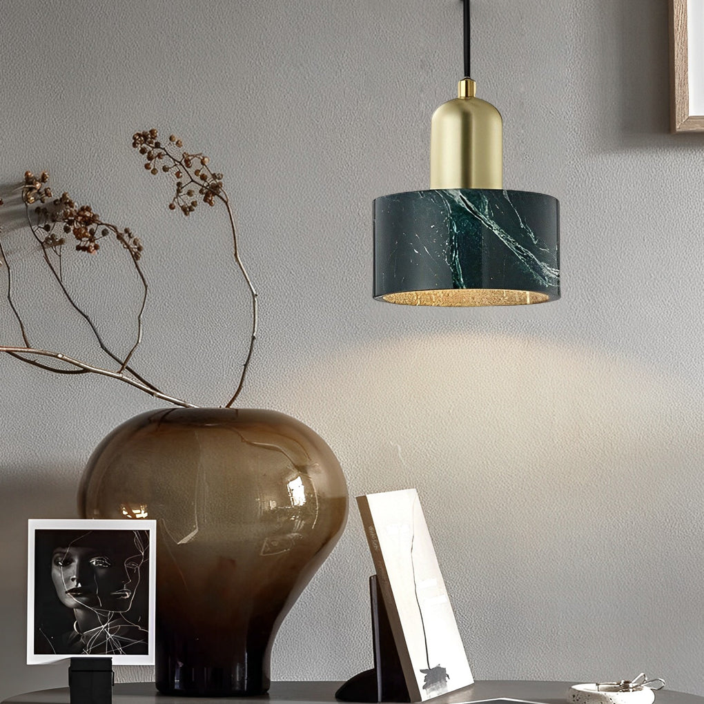 Circular Electroplated Metal LED Vintage Kitchen Pendant Light